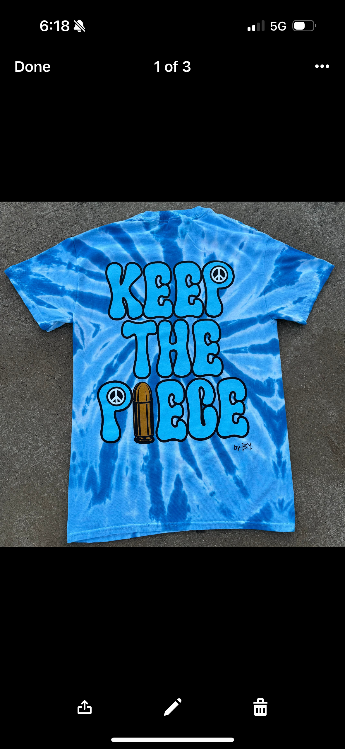 Keep the Piece #3 Blue