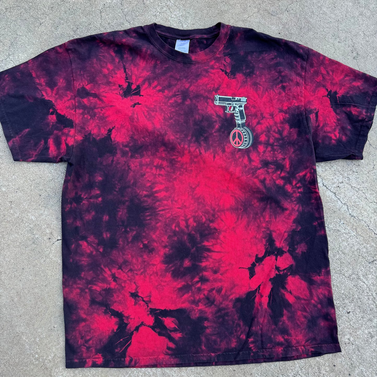 Keep the Piece dark red tee