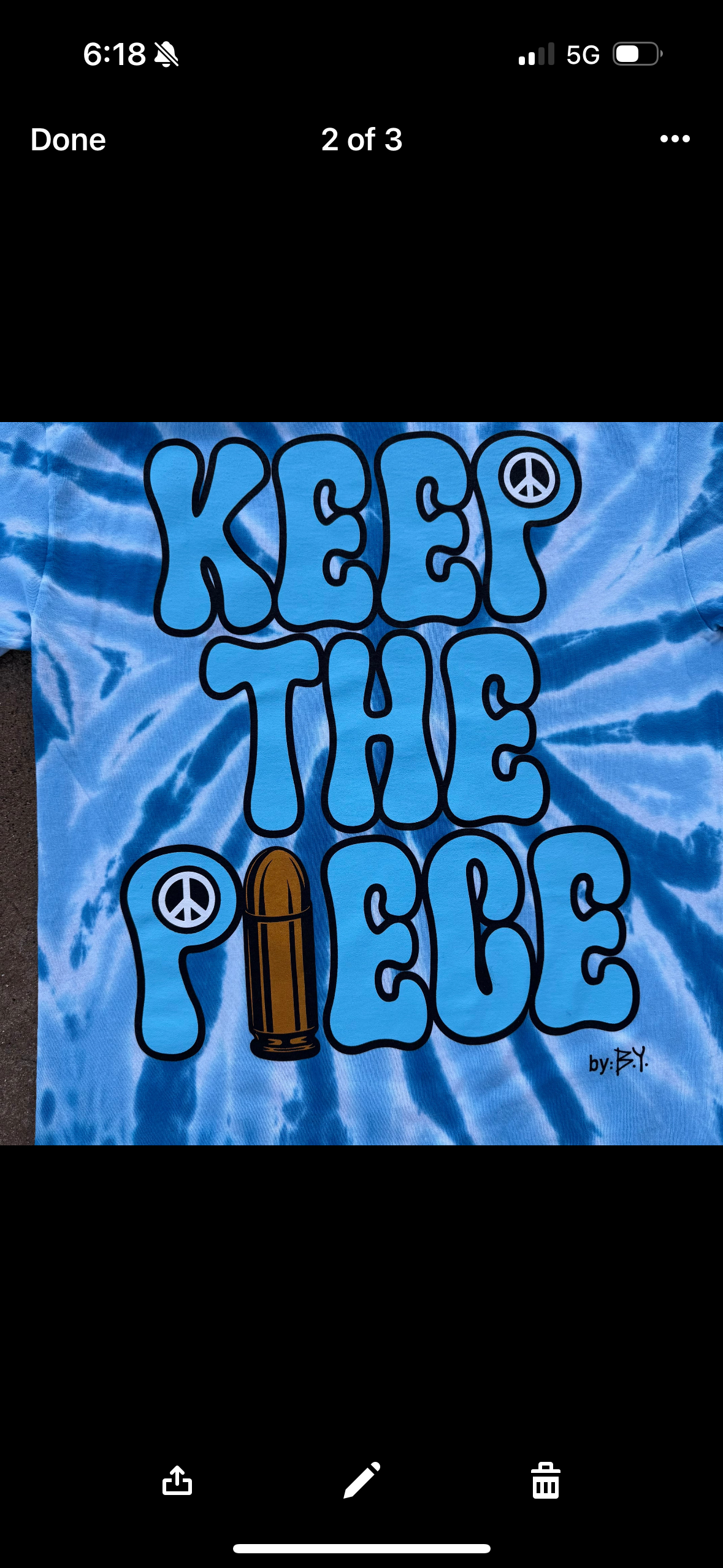 Keep the Piece #3 Blue