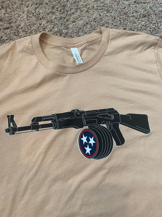 AK47 Tan tri-star tee